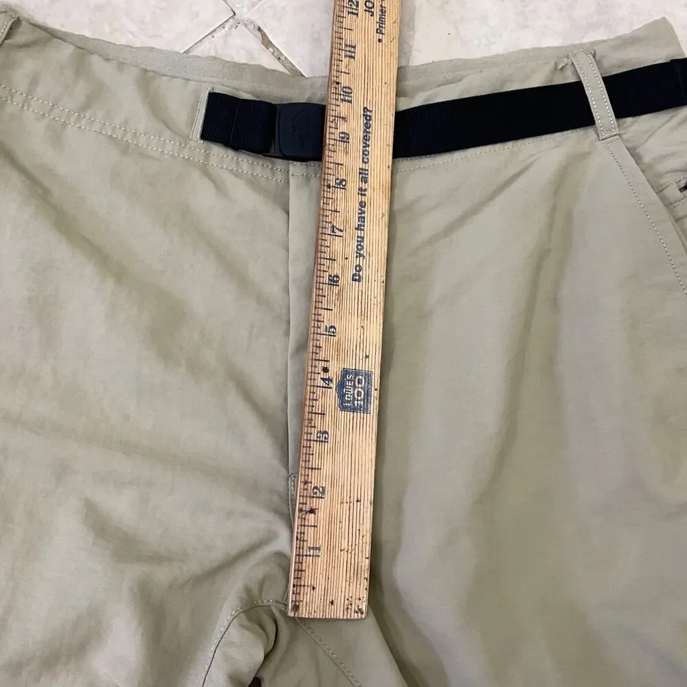 North Face Belted Shorts Men's 32 Hiking Fishing Outdoors Packable zip pockets *